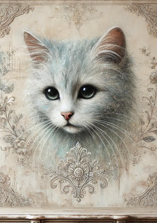 Sticker Sheet Cat Shabby Chic Full Cat. No. 1784