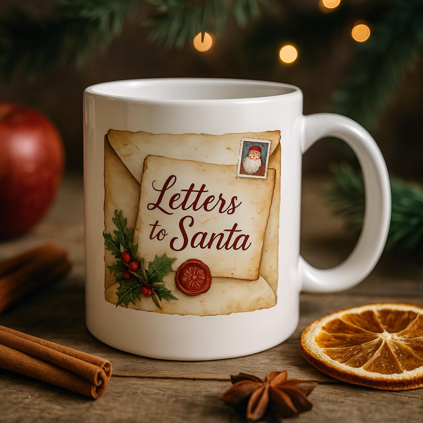 Watercolor Letters to Santa Clipart: 36 PNG Christmas Mail & Holiday Lettering (Digital Download)