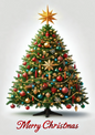 Stickerbogen Weihnachtsbaum Frohe Weihnachten Voll Kat. Nr. 1495