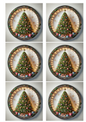 Stickerbogen Weihnachtsbaum-Ovale Collage Kat. Nr. 1496