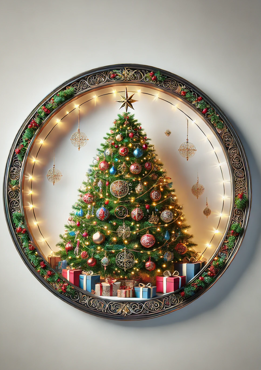 Sticker Sheet Christmas Tree Ovals Full Cat. No. 1497