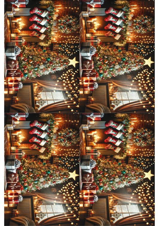 Sticker Sheet Christmas Tree and Gifts Collage Cat. No. 1498