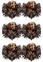 Klistremerkeark Golden Retriever Hundekollasje Kat. nr. 1710