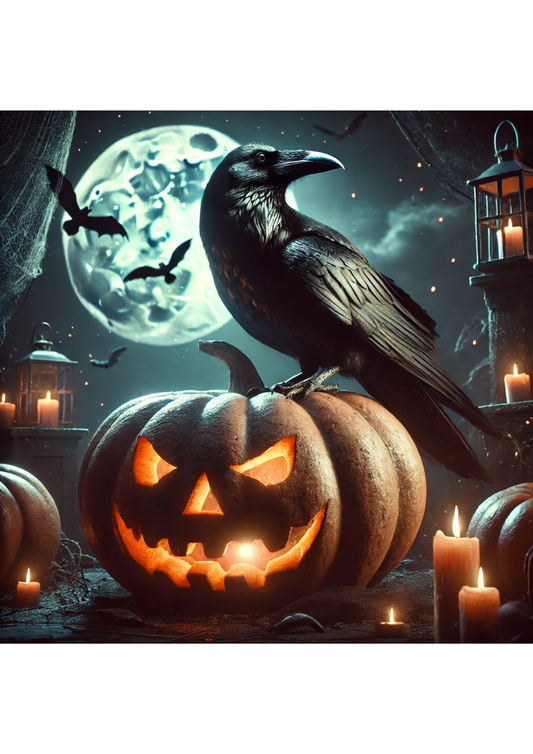 Sticker Sheet – Pumpkin and Raven Full Cat. No. 2576