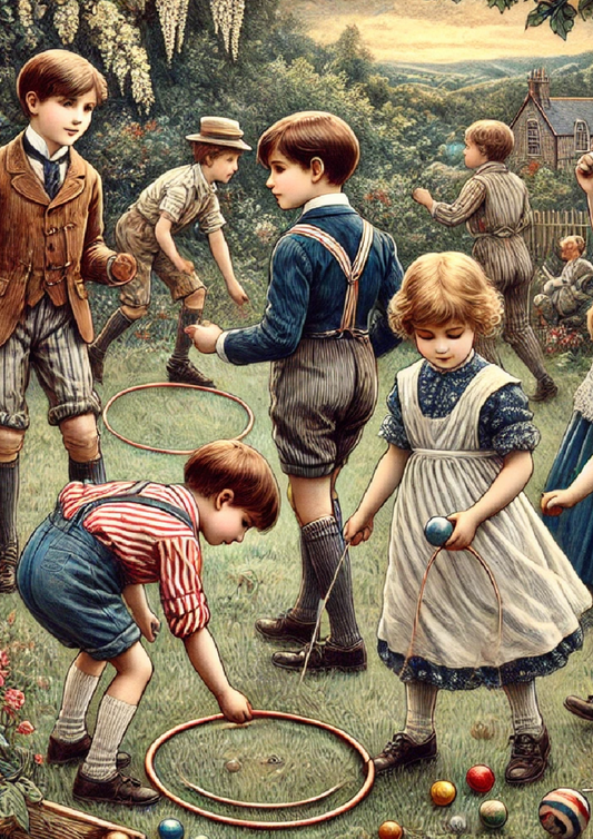 Sticker Sheet Children in the Victorian Era Full Cat. No. 1274