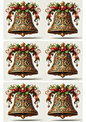 Stickerbogen – Collage „Barocke Weihnachtsglocke 3“, Kat.-Nr. 2793