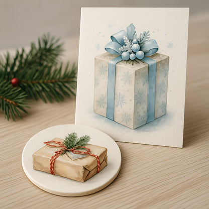 Christmas Gift Boxes Clipart – 49 PNG – Watercolor Presents – Transparent Background – Holiday Digital Download