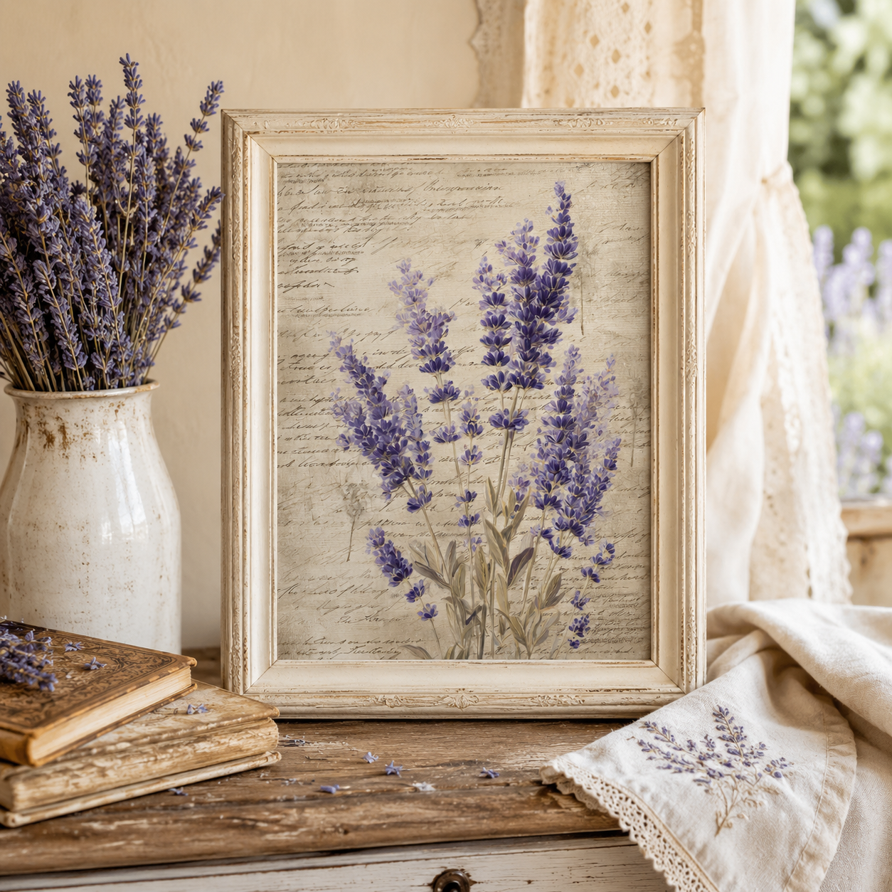 Elegant Lavender Printable Design Sheets – 16 A4 Digital Pages for Crafts (Instant Download)