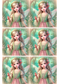 Wall Art Poster / Greeting Card / Sticker Sheet – Forest Elf Collage Cat. No. 1878
