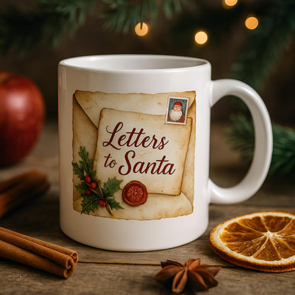 Watercolor Letters to Santa Clipart: 36 PNG Christmas Mail & Holiday Lettering (Digital Download)