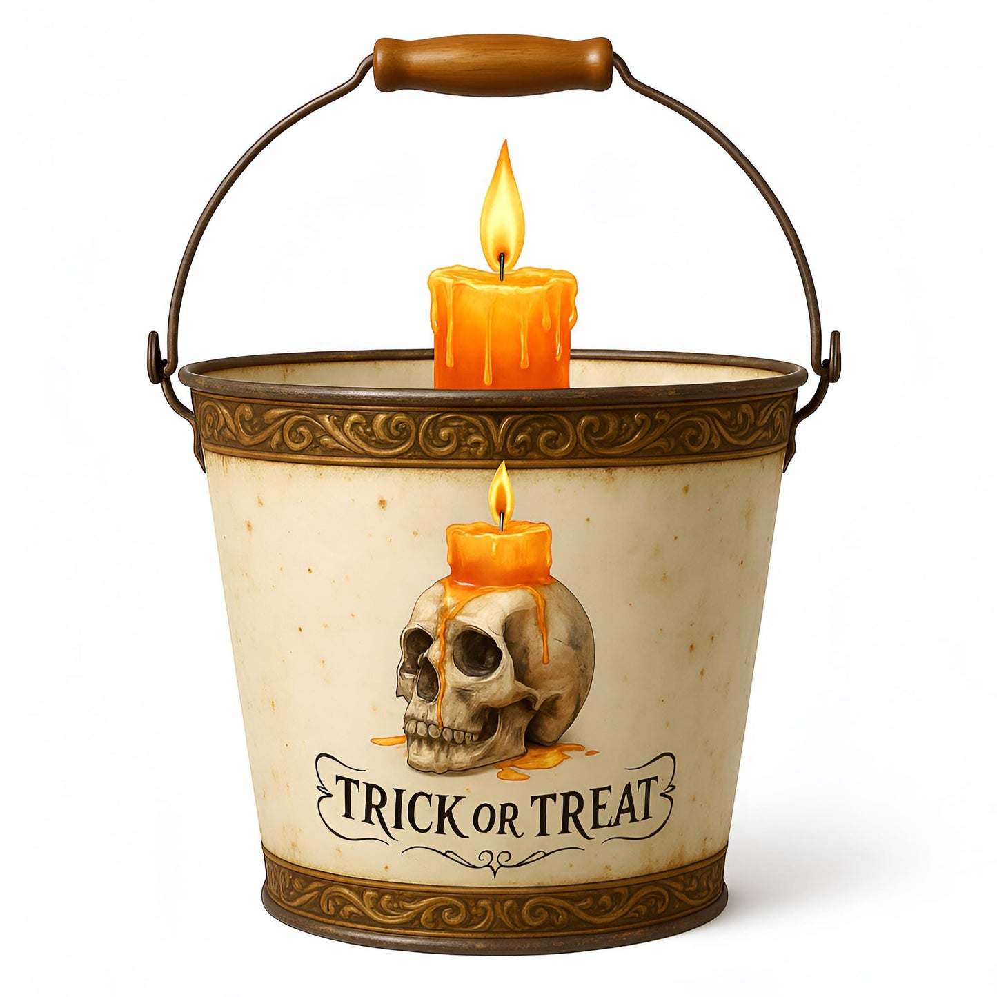 Halloween Candles Clipart Set – 25 PNG – Transparent Background – Watercolor Style – 300 DPI – High Resolution