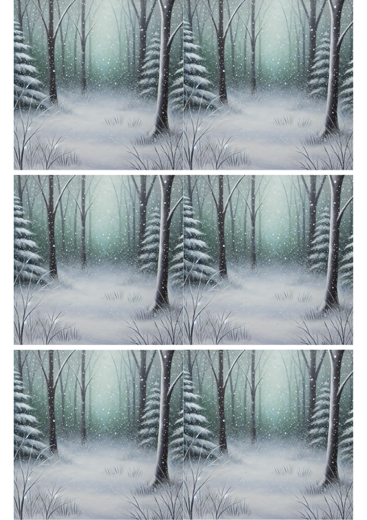 Sticker Sheet Winter Forest 2 Collage Cat. No. 1894