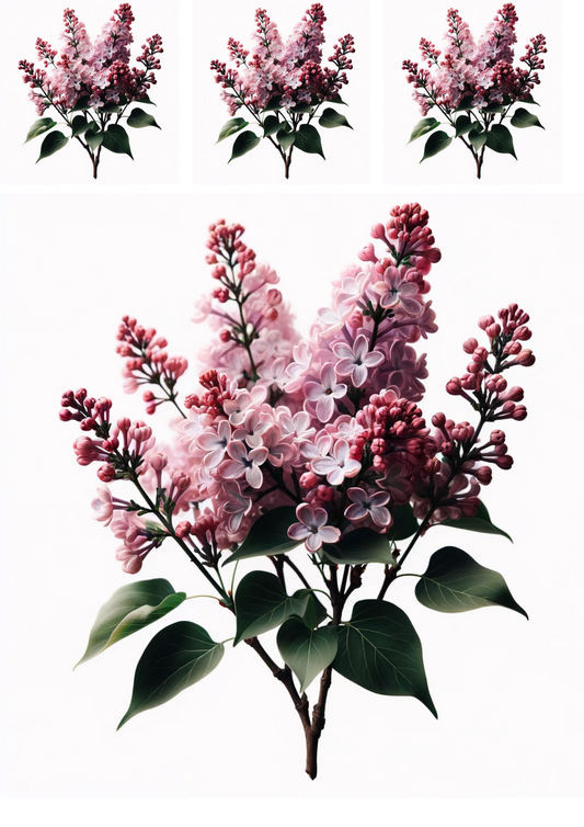 Sticker Sheet – Lilac Branch 4 Collage Cat No. 739