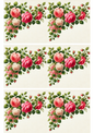 Wall Art Poster / Greeting Card / Sticker Sheet – Rose Garland Collage Cat. No. 1914