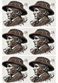 Wall Art Poster / Greeting Card / Sticker Sheet – Man In A Hat In Gothic Style Collage Cat. No. 1936