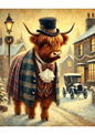 Stickerbogen – Highland Cow On Christmas Full Kat. Nr. 3006