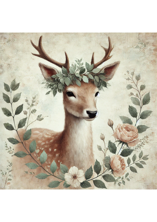 Sticker Sheet – Deer And Bay Leaves Full Cat. No. 2582