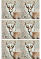 Klistremerkeark Hjort Shabby Chic Collage Kat. nr. 1966