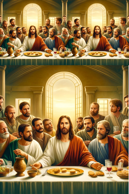 Sticker Sheet Jesus and the Last Supper Collage Cat. No. 571