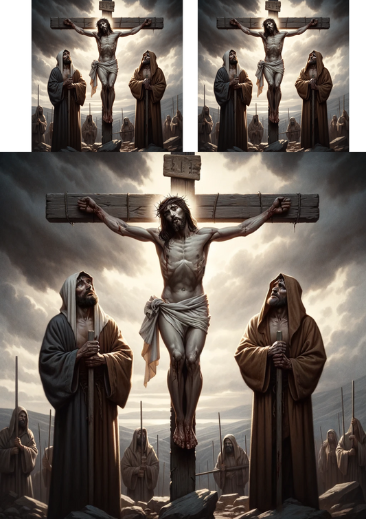 Sticker Sheet Jesus on the Cross Collage Cat. No. 575