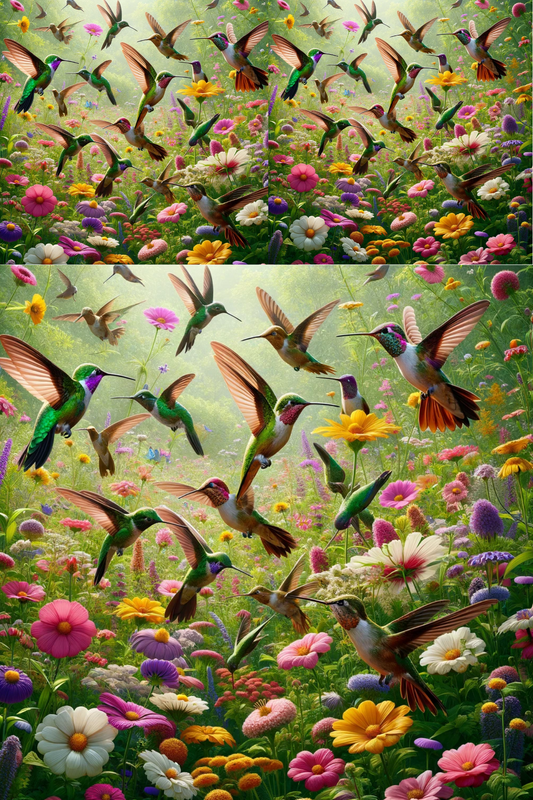 Sticker Sheet – Hummingbird For Meadow Cat No. 145