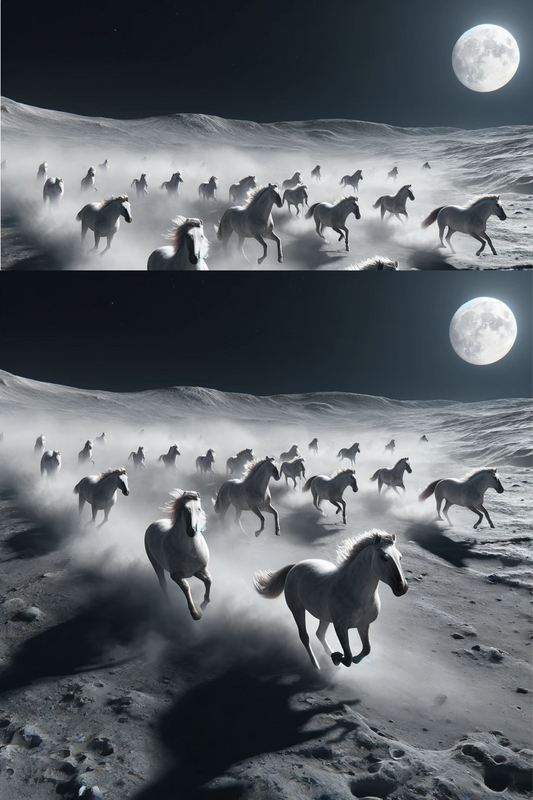 Sticker Sheet – Horses in the Desert, Cat. No. 158