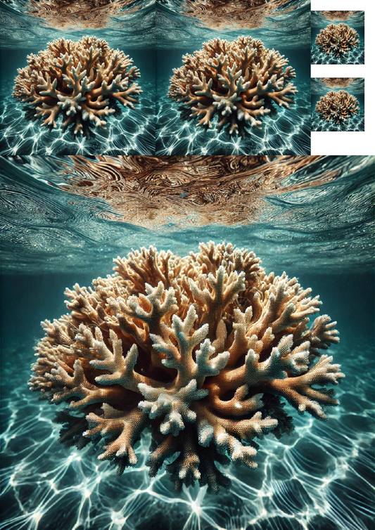 Sticker Sheet Coral In The Sea Collage Cat. No. 1295
