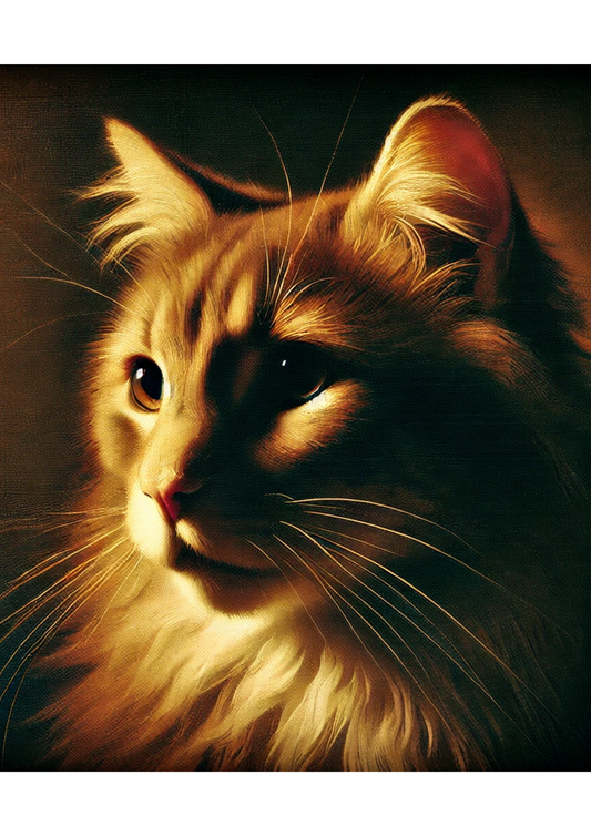 Sticker Sheet Cat In Rembrandt Style Full Cat. No. 2033