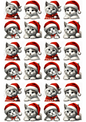 Stickerbogen Kätzchen in Weihnachtsmützen Collage Kat. Nr. 2040