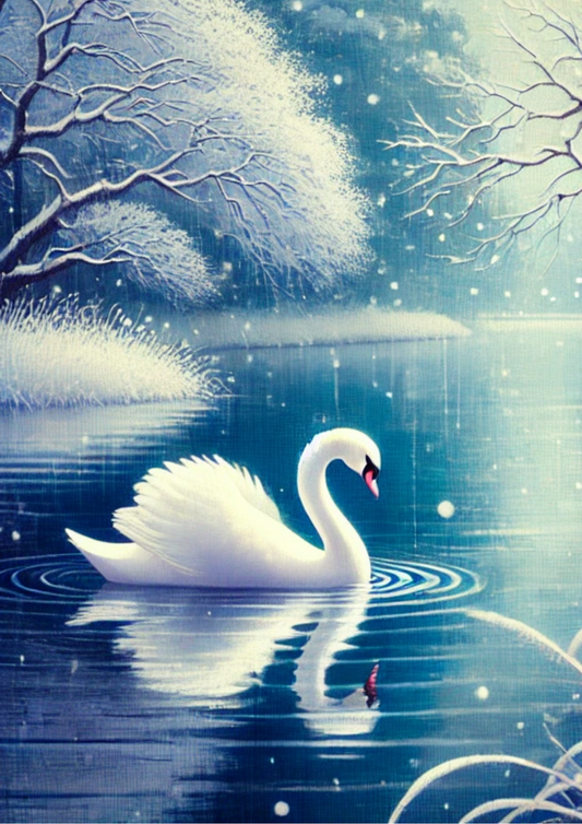 Sticker Sheet – Swan Winter Full, Cat. No. 2057