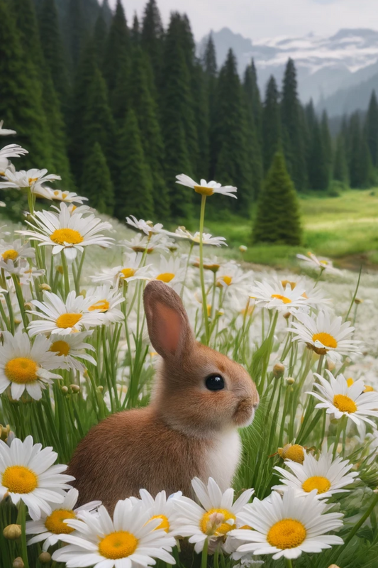Sticker Sheet Hare in the Meadow 2 Collage Cat. No. 617