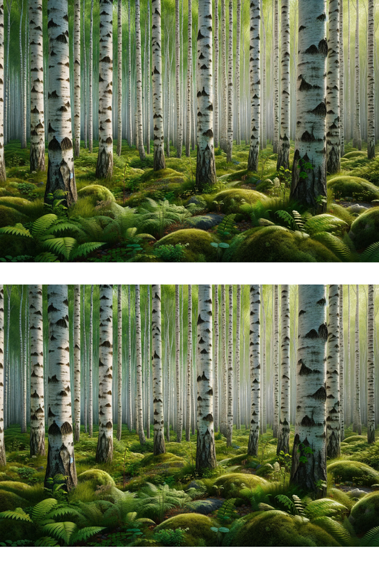 Sticker Sheet – Birch Forest 2 Collage Cat. No. 180