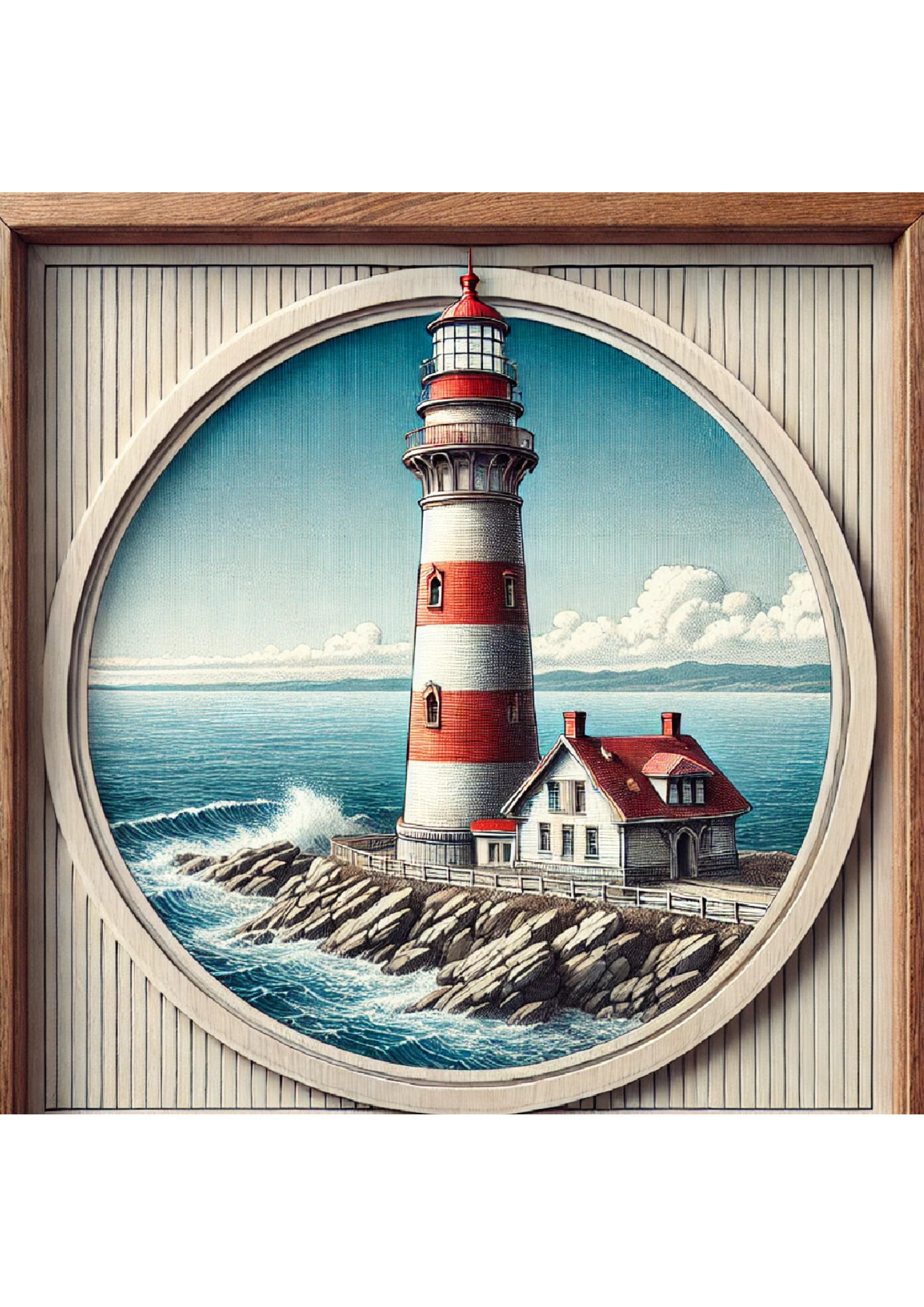 Sticker Sheet Lighthouse Picture Full Cat. No. 1316