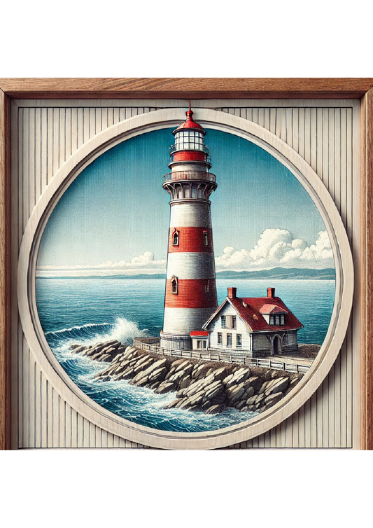 Sticker Sheet Lighthouse Picture Full Cat. No. 1316