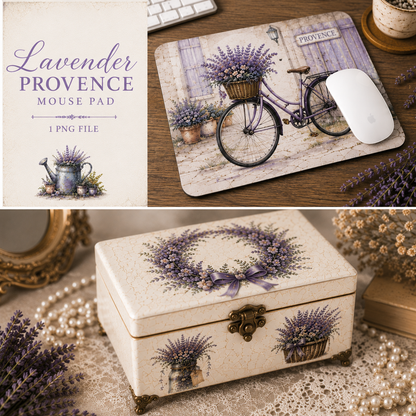 Lavender Printables & Clipart Bundle – 84 Digital Files, 48 A4 Sheets + 36 Cliparts for Crafts (Instant Download)