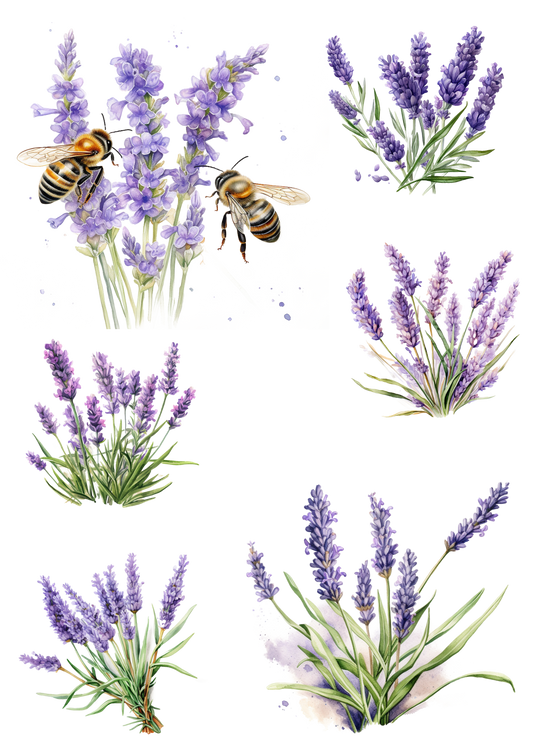 Sticker Sheet – Lavender Mix 1 Cat No. 3070