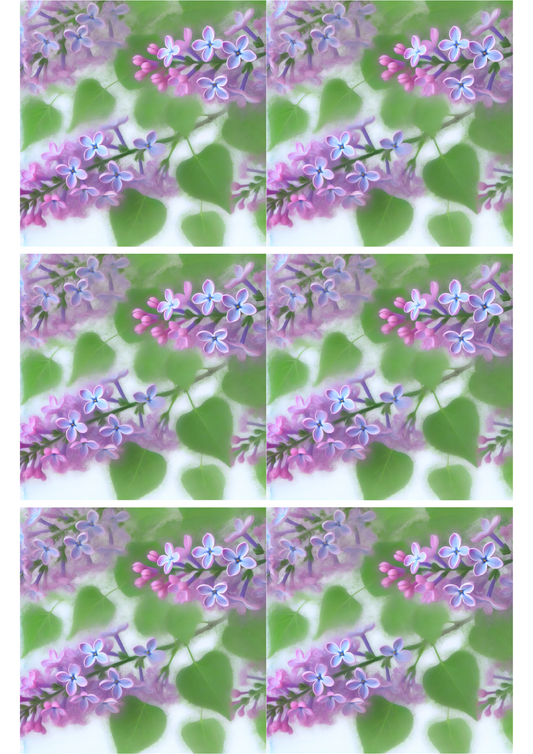 Sticker Sheet – Lilac Branch Collage, Cat. No. 2084