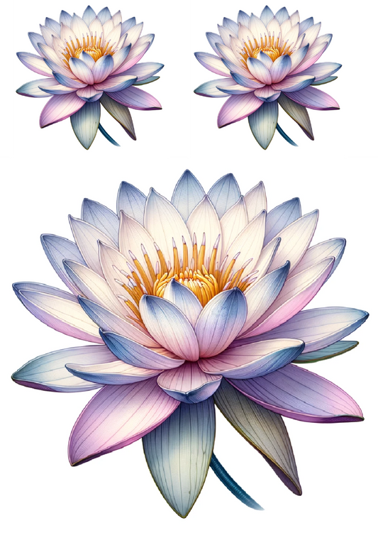 Sticker Sheet – Water Lily Collage Cat No. 741