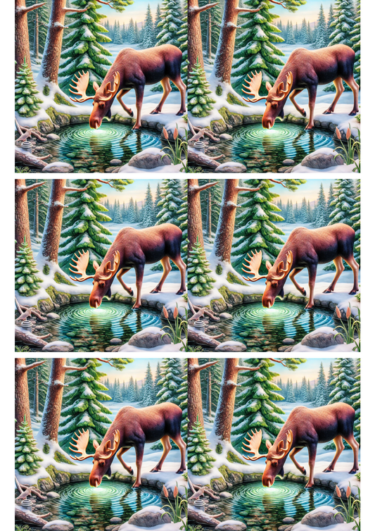 Sticker Sheet – Moose Collage, Cat. No. 2104