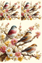 Wall Art Poster / Greeting Card / Sticker Sheet – Mackerel on a Sandalwood Branch, Cat. No. 201