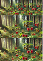 Wall Art Poster / Greeting Card / Sticker Sheet – Wild Raspberries Collage Cat. No. 1327