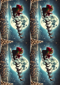 Wall Art Poster / Greeting Card / Sticker Sheet – Santa Claus Flying Over The City Collage Cat. No. 1544