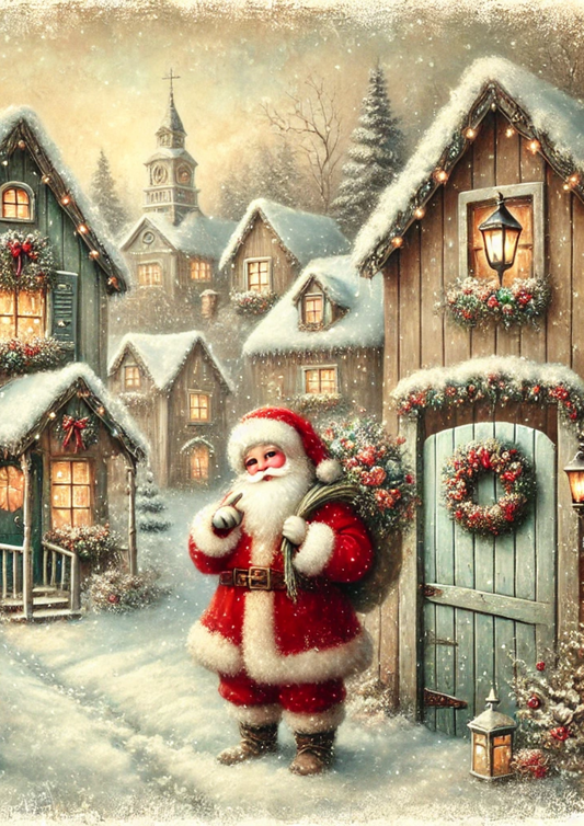 Sticker Sheet – Santa In The Village Full Cat. No. 2758