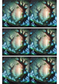 Wall Art Poster / Greeting Card / Sticker Sheet – Mystical Forest Collage, Cat. No. 2152