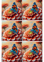 Stickerbogen – Schmetterling auf Blumencollage, Kat. Nr. 2150