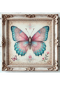 Stickerbogen – Schmetterling im Rahmen Shabby Chic Full, Kat. Nr. 2149