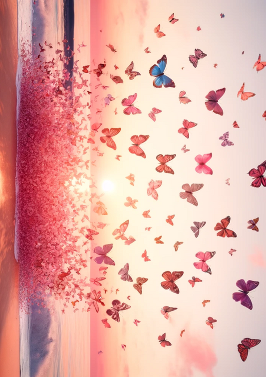 Sticker Sheet Butterflies Landscape Full Cat. No. 2054