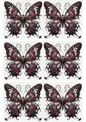 Stickerbogen – Schmetterling im Gothic-Stil 3 Collage, Kat.-Nr. 2130