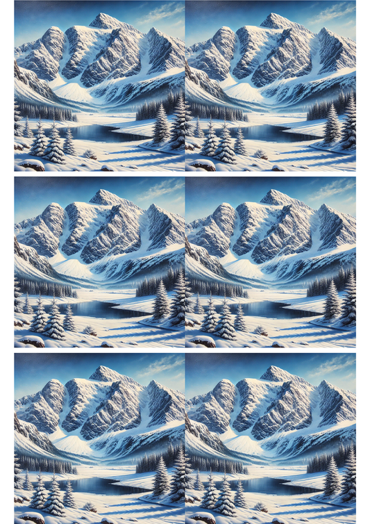 Sticker Sheet – Mountains 2 Collage, Cat. No. 2156
