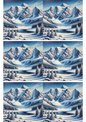 Wall Art Poster / Greeting Card / Sticker Sheet – Mountains 2 Collage, Cat. No. 2156